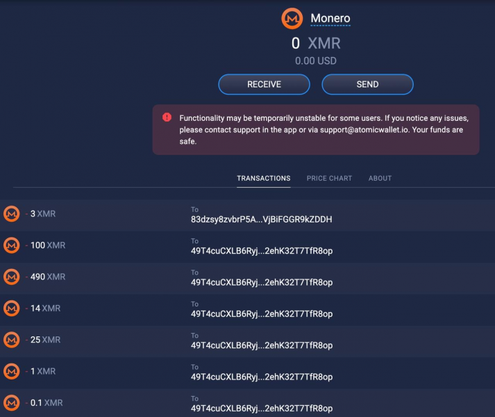 Появились новые сообщения о краже криптовалюты из кошелька Atomic Wallet