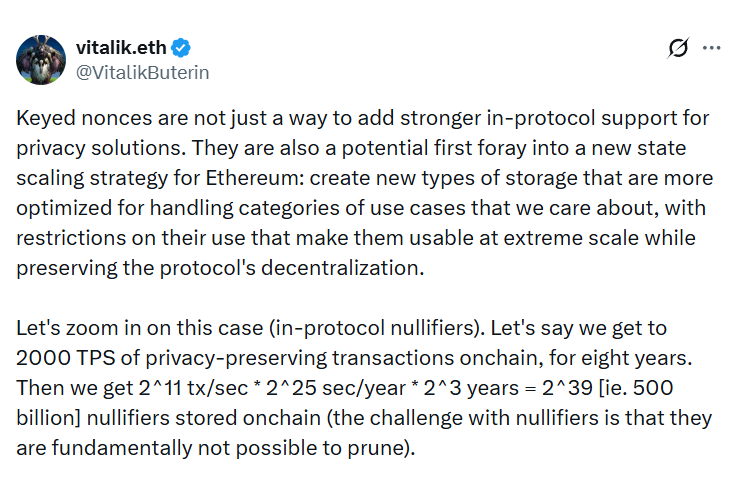 
			Виталик Бутерин представил план по реструктуризации хранилища сети Ethereum		